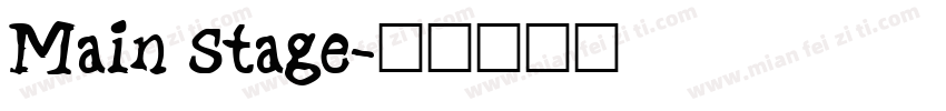 Main Stage字体转换